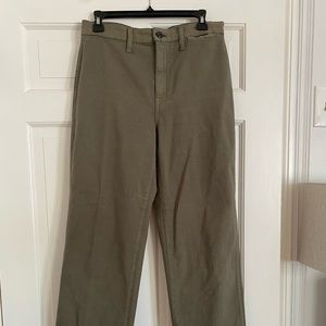 Green Jcrew Trousers